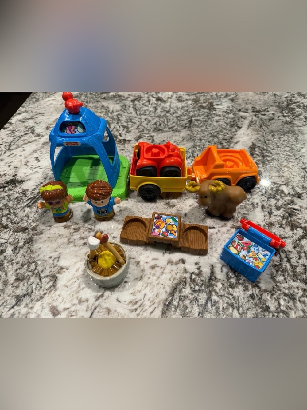Fisher-Price Little People Playset- Going Camping Playset with Moose